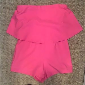 Leith strapless pink romper